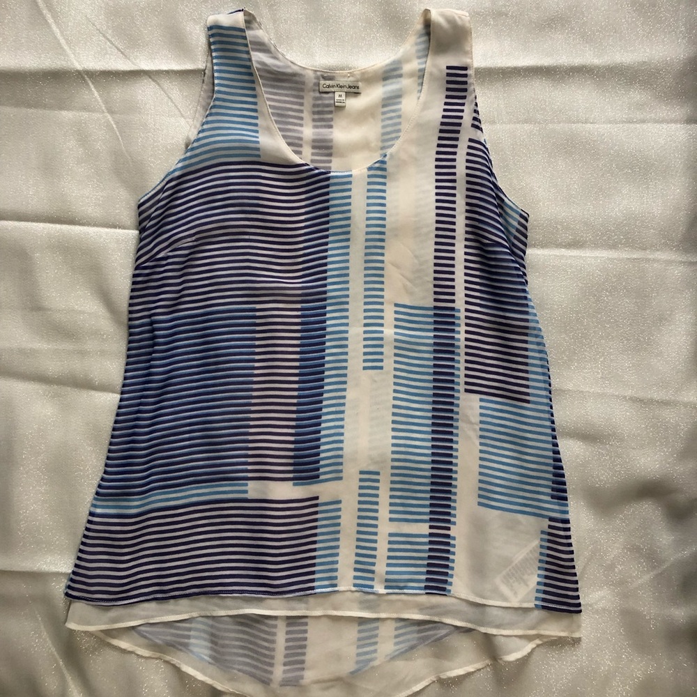 Calvin Klein: Sleeveless Blouse